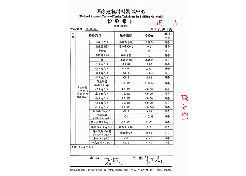 Inspection report 