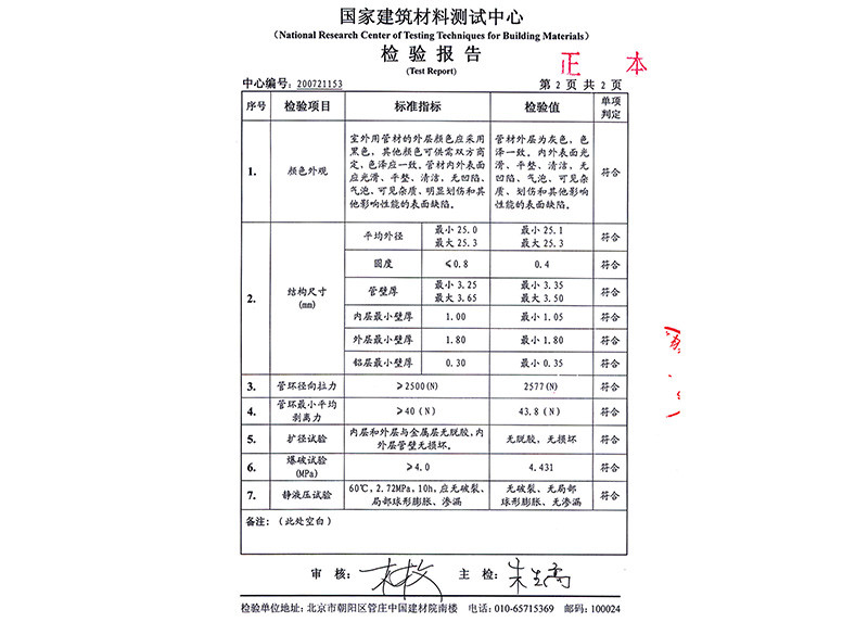 Inspection report 